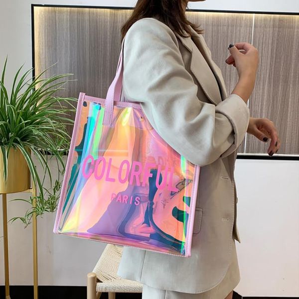 evening bags fashion transparent ladies hand bag large capacity laser pvc jelly shoulder clutch
evening bags fashion transparent ladies hand bag large capacity laser pvc jelly shoulder clutch