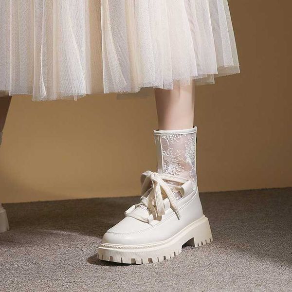 breathable mesh boots children's hollow summer thin short women's white thick heel martin soled cool, Black
breathable mesh boots children's hollow summer thin short women's white thick heel martin soled cool, Black