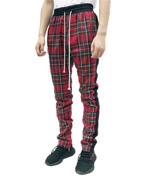 2020 new fashion men sweatpants hip hop pants red plaid streetwear zipper slim pencil pants men trousers jogger pants p0811, Black
2020 new fashion men sweatpants hip hop pants red plaid streetwear zipper slim pencil pants men trousers jogger pants p0811, Black