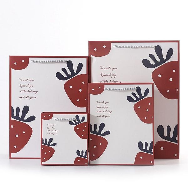 gift wrap strawberry bag cute cartoon wrapping paper bags with handle candy biscuit packaging box tote party decor
gift wrap strawberry bag cute cartoon wrapping paper bags with handle candy biscuit packaging box tote party decor