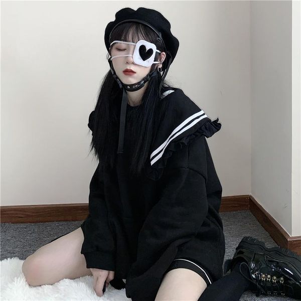 women's hoodies & sweatshirts japan style autumn winter women long sleeve shirt striped naval collar uniform college black gray velvet
women's hoodies & sweatshirts japan style autumn winter women long sleeve shirt striped naval collar uniform college black gray velvet