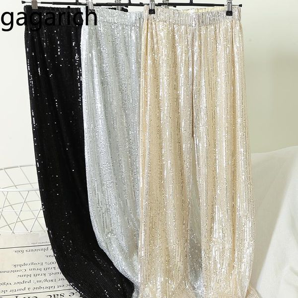 women's pants & capris gagarich women fashion sequins long spring loose waist straight wide leg femme solid shinny trousers chic, Black;white
women's pants & capris gagarich women fashion sequins long spring loose waist straight wide leg femme solid shinny trousers chic, Black;white