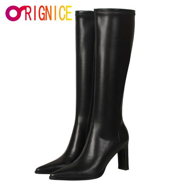 boots orignice classic style pointed toe riding knee high autumn women block heel pu leather zipper black white dress shoes
boots orignice classic style pointed toe riding knee high autumn women block heel pu leather zipper black white dress shoes