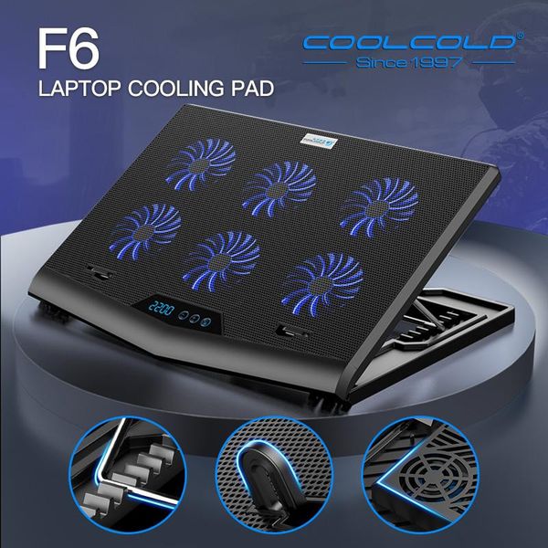 lapcooling pads coolcold 7 adjustable heights six high speed fans strong gaming cooler with led screen
lapcooling pads coolcold 7 adjustable heights six high speed fans strong gaming cooler with led screen