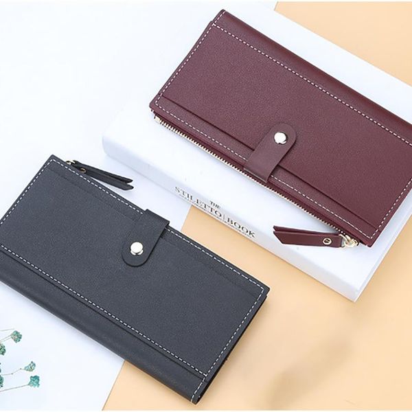 wallets women's wallet 2021 practical long pu ladies leisure female solid color zippered for women, Red;black
wallets women's wallet 2021 practical long pu ladies leisure female solid color zippered for women, Red;black