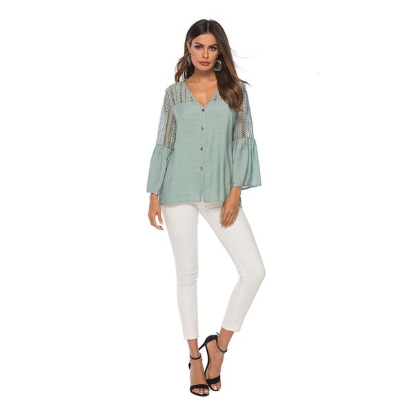 2021 new elegant shirts women casual hollow out flare sleeve blouse summer v neck fashion clothing office lady chiffon blouses 3n2l, White
2021 new elegant shirts women casual hollow out flare sleeve blouse summer v neck fashion clothing office lady chiffon blouses 3n2l, White