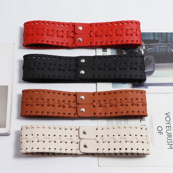 belts fashion knitting pu waist belt women hollow out wide faux leather stretch thick for dress autumn corset, Black;brown
belts fashion knitting pu waist belt women hollow out wide faux leather stretch thick for dress autumn corset, Black;brown