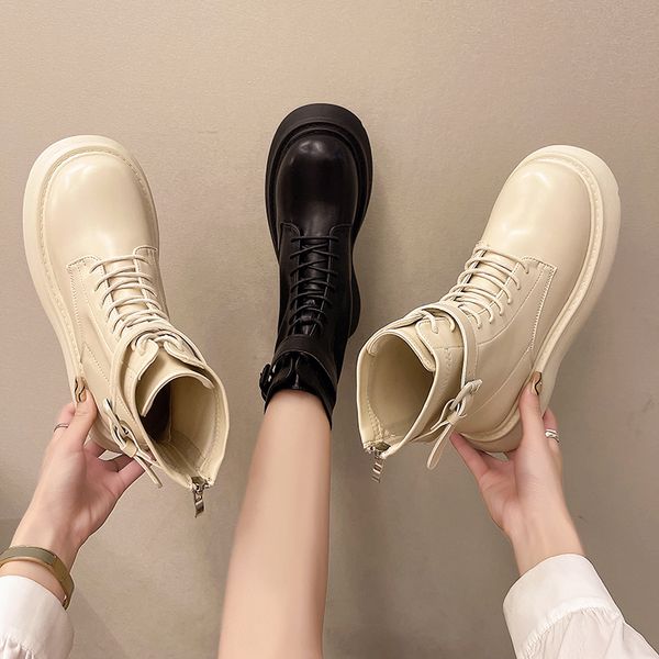 2022 ankle boots women boots chelsea plush lining warm soft sole ladies round chunky lace-up winter female platform shoes, Black
2022 ankle boots women boots chelsea plush lining warm soft sole ladies round chunky lace-up winter female platform shoes, Black