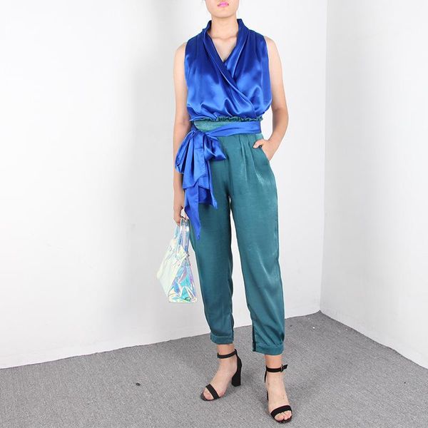 msxu fashion v neck sleeveless belt casual club party women tank harem pants two piece set, White
msxu fashion v neck sleeveless belt casual club party women tank harem pants two piece set, White