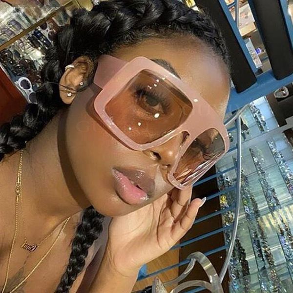 sunglasses one piece shield square for women vintage oversized black pink sun glasses eyewear female cool blue shades, White;black
sunglasses one piece shield square for women vintage oversized black pink sun glasses eyewear female cool blue shades, White;black