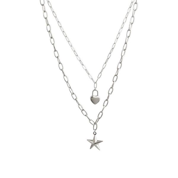 pendant necklaces stainless steel for women fashion necklace vintage starfish heart thick chain choker beach jewelry bijoux gift, Silver
pendant necklaces stainless steel for women fashion necklace vintage starfish heart thick chain choker beach jewelry bijoux gift, Silver