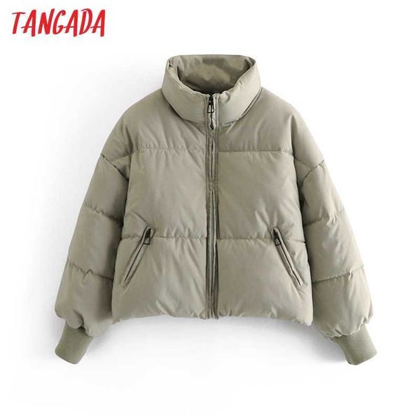 tangada women green mint oversize parkas thick winter long sleeve zipper pockets female warm coat qn27 210609, Black;brown
tangada women green mint oversize parkas thick winter long sleeve zipper pockets female warm coat qn27 210609, Black;brown