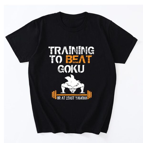 men's t-shirts training to beat goku t shirt z anime tee cotton super nerdy fitness casual short sleeve gift, White;black
men's t-shirts training to beat goku t shirt z anime tee cotton super nerdy fitness casual short sleeve gift, White;black