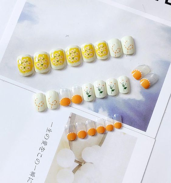 false nails 24pcs little daisies nail patch glue type removable short paragraph small fresh fashion manicure faux ongle, Red;gold
false nails 24pcs little daisies nail patch glue type removable short paragraph small fresh fashion manicure faux ongle, Red;gold