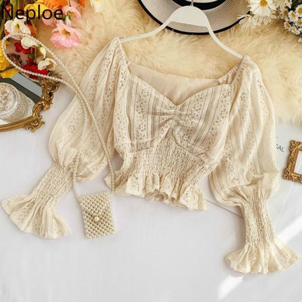 women's blouses & shirts neploe korean ins v neck lantern long sleeve blouse hollow out lace blusas mujer spring autumn holiday slim sh, White
women's blouses & shirts neploe korean ins v neck lantern long sleeve blouse hollow out lace blusas mujer spring autumn holiday slim sh, White