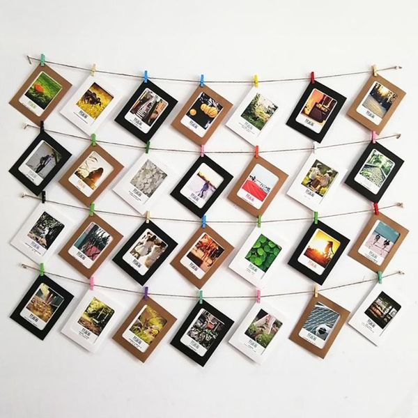 frames 30 pcs paper po frame set multiple picture mats mini wooden clips string hanging cardboard for home room wall decor diy
frames 30 pcs paper po frame set multiple picture mats mini wooden clips string hanging cardboard for home room wall decor diy