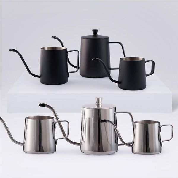 coffee pots 240/350/600ml stainless steel pot teapot drip long spout kettle cup cafe tools accessories barista maker
coffee pots 240/350/600ml stainless steel pot teapot drip long spout kettle cup cafe tools accessories barista maker