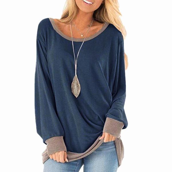2021 female t-shirt women loose patchwork casual shirt tees feminino long sleeve o-neck autumn clothes chemise femme 2xl, White
2021 female t-shirt women loose patchwork casual shirt tees feminino long sleeve o-neck autumn clothes chemise femme 2xl, White