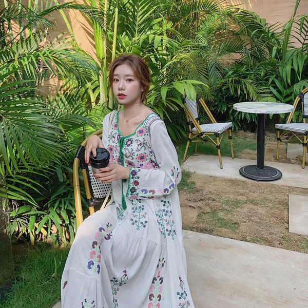 vanovich summer and spring bohemian dress women fashion casual embroidery pluz size long sleeve clothing 210615, Black;gray
vanovich summer and spring bohemian dress women fashion casual embroidery pluz size long sleeve clothing 210615, Black;gray