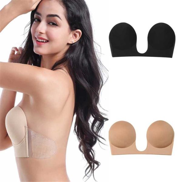 bras women self adhesive seamless strapless backless solid bra silicone push up invisible women's underwear, Red;black
bras women self adhesive seamless strapless backless solid bra silicone push up invisible women's underwear, Red;black