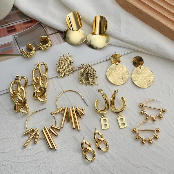 dangle & chandelier aensoa 2021 gold color earrings for women multiple trendy small large geometric drop fashion punk jewelry brincos, Silver
dangle & chandelier aensoa 2021 gold color earrings for women multiple trendy small large geometric drop fashion punk jewelry brincos, Silver