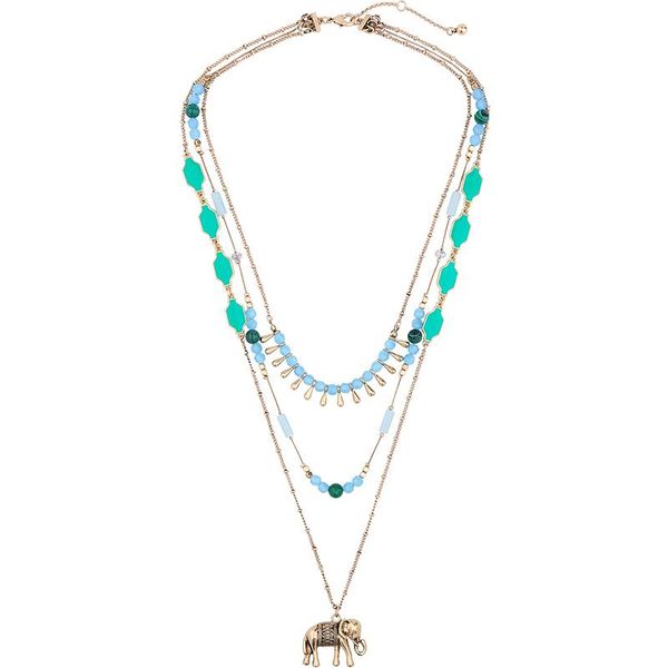 pendant necklaces three rows shiny blue synthetic stone acrylic enamel detachable chain necklace multi layer elephant, Silver
pendant necklaces three rows shiny blue synthetic stone acrylic enamel detachable chain necklace multi layer elephant, Silver