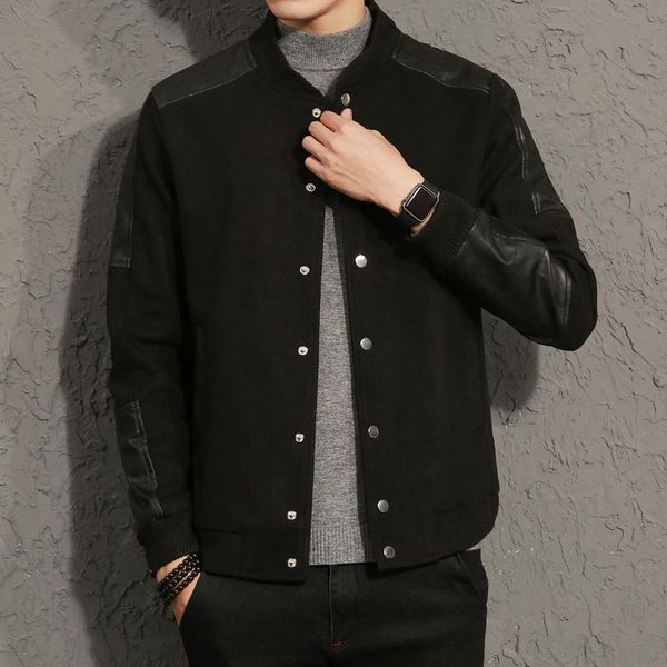 men's jackets mrmt 2021 brand woolen men splicing overcoat for male coat jacket man woollen outer wear clothing, Black;brown
men's jackets mrmt 2021 brand woolen men splicing overcoat for male coat jacket man woollen outer wear clothing, Black;brown