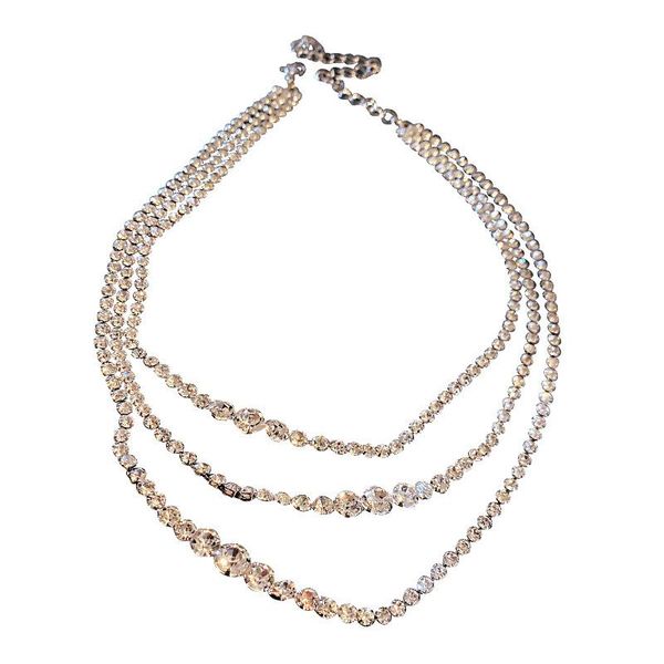 chains multilayer diamond necklace temperament full brief paragraph choker fashion design feels sautoir female atmosphere, Silver
chains multilayer diamond necklace temperament full brief paragraph choker fashion design feels sautoir female atmosphere, Silver