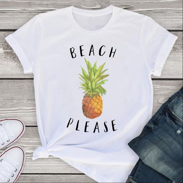 women graphic short sleeve fruit pineapple beach 90s summer lady womens clothing t shirt tees female t shirt, White
women graphic short sleeve fruit pineapple beach 90s summer lady womens clothing t shirt tees female t shirt, White