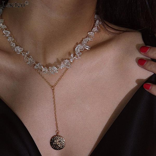 pendant necklaces lacteo 2pcs/set vintage golden carved coins necklace fashion natural stones collar chain choker female jewelry, Silver
pendant necklaces lacteo 2pcs/set vintage golden carved coins necklace fashion natural stones collar chain choker female jewelry, Silver