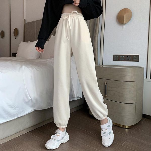 women's pants & capris lucyever plus size 4xl casual apricot sweatpants women winter warm thicken baggy woman sport high waist wide leg, Black;white
women's pants & capris lucyever plus size 4xl casual apricot sweatpants women winter warm thicken baggy woman sport high waist wide leg, Black;white