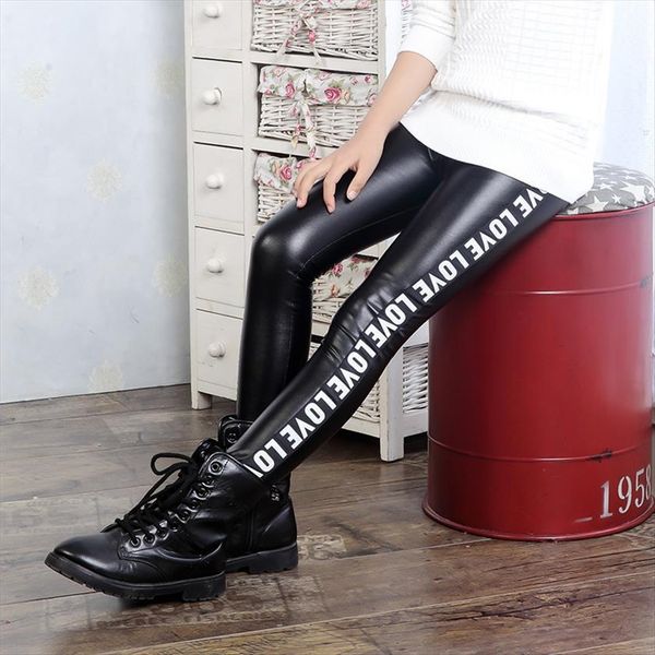 girls leather elastic waist skinny legging kids trousers letter leggings printing children pant, Blue
girls leather elastic waist skinny legging kids trousers letter leggings printing children pant, Blue