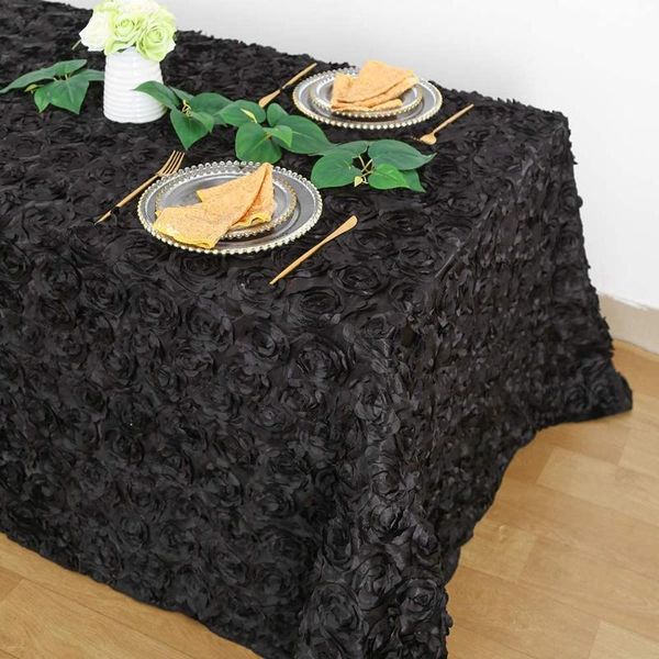 table cloth rectangle black rosette 3d satin tablecloth 90x156 inches tablecloths for wedding halloween christmas events decoration
table cloth rectangle black rosette 3d satin tablecloth 90x156 inches tablecloths for wedding halloween christmas events decoration