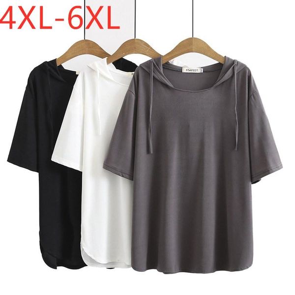 plus size t-shirt 2021 4xl 5xl 6xl summer hoodie for women solid large short sleeve loose casual white/ gray /black
plus size t-shirt 2021 4xl 5xl 6xl summer hoodie for women solid large short sleeve loose casual white/ gray /black