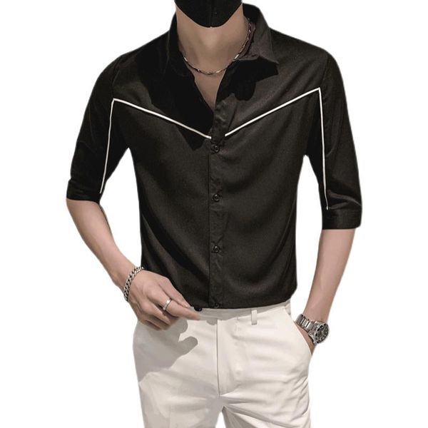 men's casual shirts loldeal british style shirt 3/4 sleeve men slim solid color polyester fiber, White;black
men's casual shirts loldeal british style shirt 3/4 sleeve men slim solid color polyester fiber, White;black