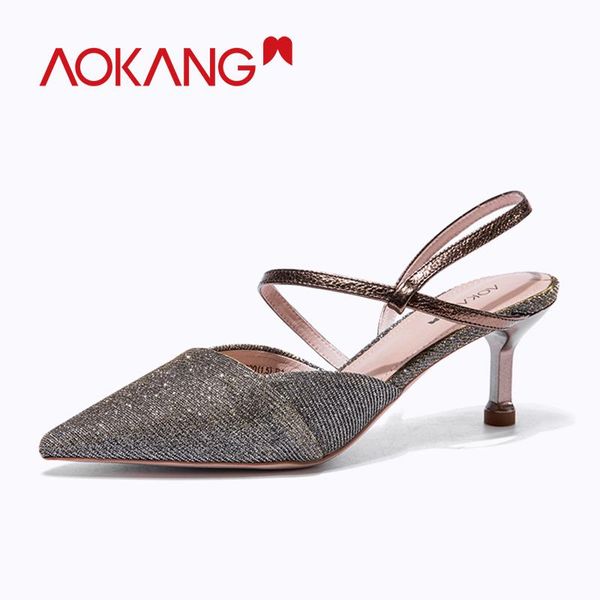 dress shoes aokang woman high heels women comfortable breathable thick pointed ladies pumps, Black
dress shoes aokang woman high heels women comfortable breathable thick pointed ladies pumps, Black