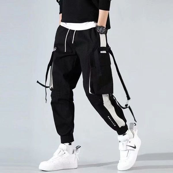 2021 new fashion men joggers cargo pant streetwear casual sweatpants patchwork pants hip hop ribbon pocket male black
2021 new fashion men joggers cargo pant streetwear casual sweatpants patchwork pants hip hop ribbon pocket male black