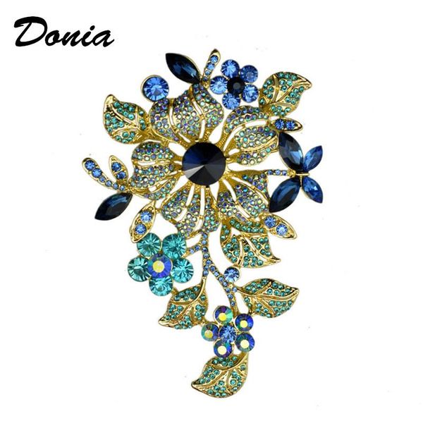 pins, brooches donia jewelry brooch high-grade large flower european and american coat accessories scarf pin, Gray
pins, brooches donia jewelry brooch high-grade large flower european and american coat accessories scarf pin, Gray