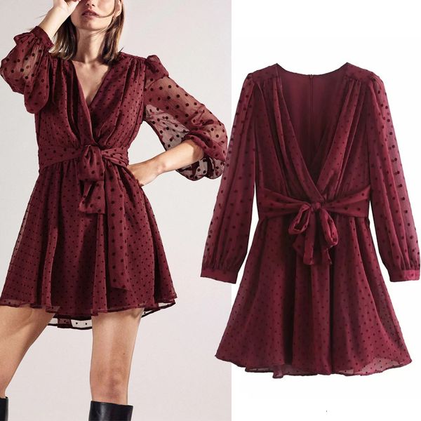 New Red 2021 Dotted Mesh Mini Women Vintage Semi Sheer Long Puff Sleeve Tulle Dress Woman Tied Belt Elegant Dresses N5wz IK51, Black;gray
New Red 2021 Dotted Mesh Mini Women Vintage Semi Sheer Long Puff Sleeve Tulle Dress Woman Tied Belt Elegant Dresses N5wz IK51, Black;gray