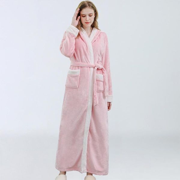 women's sleepwear pink flannel robe thick nightgown women kimono gown winter warm nightwear, Black;red
women's sleepwear pink flannel robe thick nightgown women kimono gown winter warm nightwear, Black;red