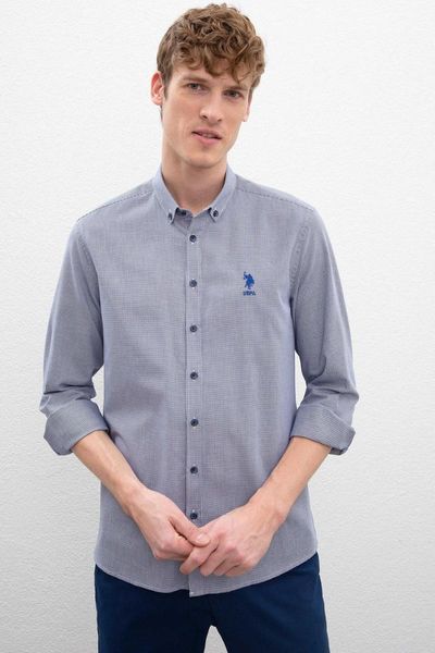 men's casual shirts original us. assn. shirt basic men cotton uspa logo slim fit long sleeve multiseason classic, White;black
men's casual shirts original us. assn. shirt basic men cotton uspa logo slim fit long sleeve multiseason classic, White;black