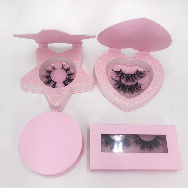 false eyelashes wholesale lashes box 25mm rectangle pink color lash package with star heart shape case
false eyelashes wholesale lashes box 25mm rectangle pink color lash package with star heart shape case
