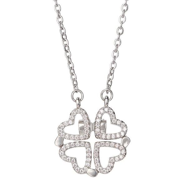 the new changed chain folding hollow out a clover necklace clavicle love fade, Silver
the new changed chain folding hollow out a clover necklace clavicle love fade, Silver