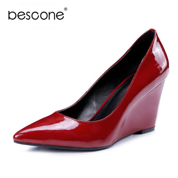 dress shoes bescone office women pumps career wedges high slip-on shallow mature handmade comfortable elegant quality bo550, Black
dress shoes bescone office women pumps career wedges high slip-on shallow mature handmade comfortable elegant quality bo550, Black
