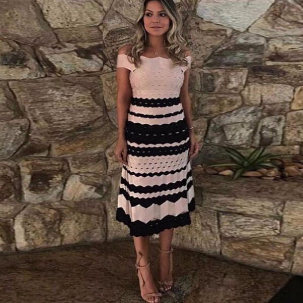 celebrity pink stripes rayon longo aline bandage dressed in cocktail dress party a6zb, White
celebrity pink stripes rayon longo aline bandage dressed in cocktail dress party a6zb, White