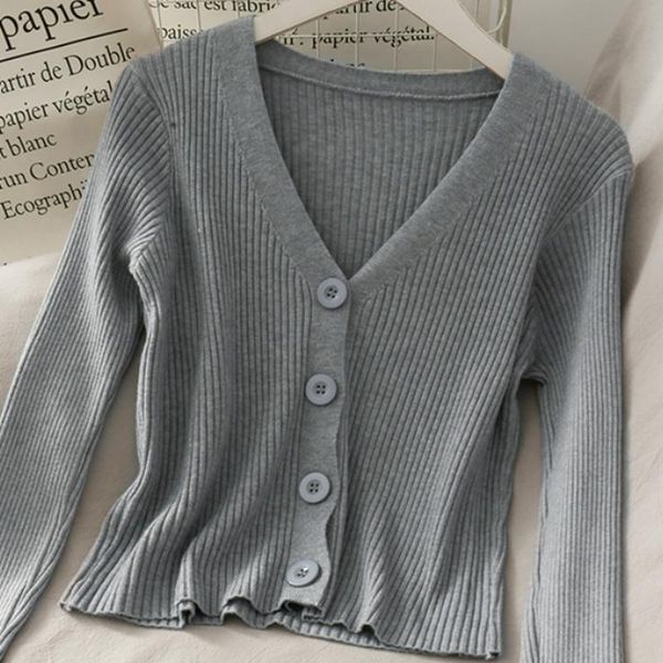 women's knits & tees 2021 autumn short long-sleeve striped sweater women korean fashion loose v-neck cardigan thin all-match 16999, White
women's knits & tees 2021 autumn short long-sleeve striped sweater women korean fashion loose v-neck cardigan thin all-match 16999, White
