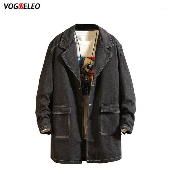 vogueleo 2019 new stylefashion autumn winter cowboyswindbreaker casual loose mens clothing single button solid turn-down collar1, Tan;black
vogueleo 2019 new stylefashion autumn winter cowboyswindbreaker casual loose mens clothing single button solid turn-down collar1, Tan;black
