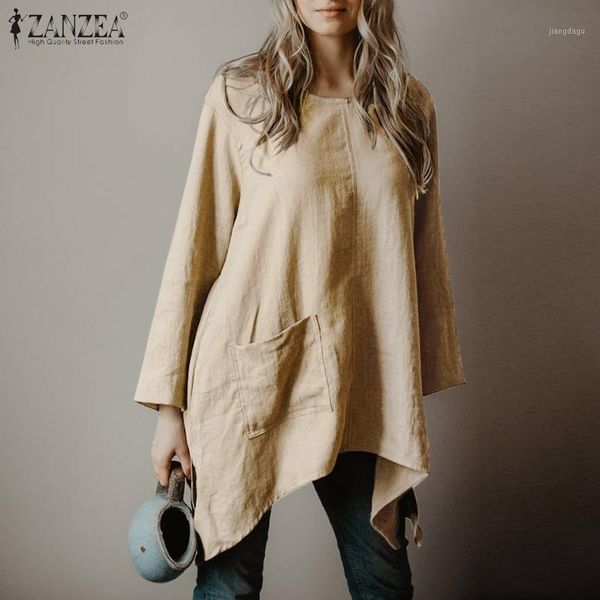 womens autumn long blouses zanzea vintage irregular shirts casual solid o neck blusa feminina female loose cotton plus size women's &, White
womens autumn long blouses zanzea vintage irregular shirts casual solid o neck blusa feminina female loose cotton plus size women's &, White