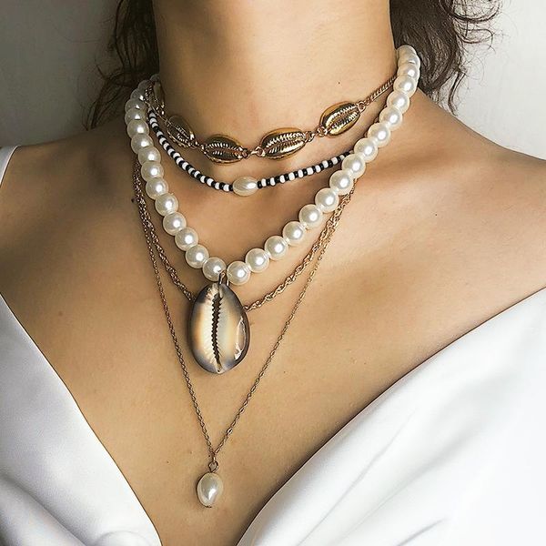 pendant necklaces vintage bohemian exaggerated big sea shell for women multilayer simulated pearl necklace beach jewelry xr2288, Silver
pendant necklaces vintage bohemian exaggerated big sea shell for women multilayer simulated pearl necklace beach jewelry xr2288, Silver