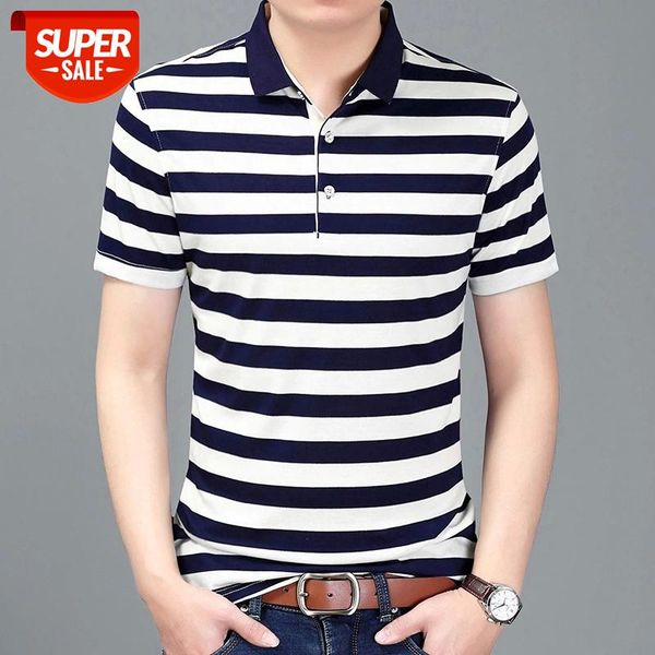 2020 Summer Mens Striped Polo Shirt Men Short Sleeve Polo Shirt New Fashion Lapel Men Cotton Smart Casual Top #KJ19, White;black
2020 Summer Mens Striped Polo Shirt Men Short Sleeve Polo Shirt New Fashion Lapel Men Cotton Smart Casual Top #KJ19, White;black